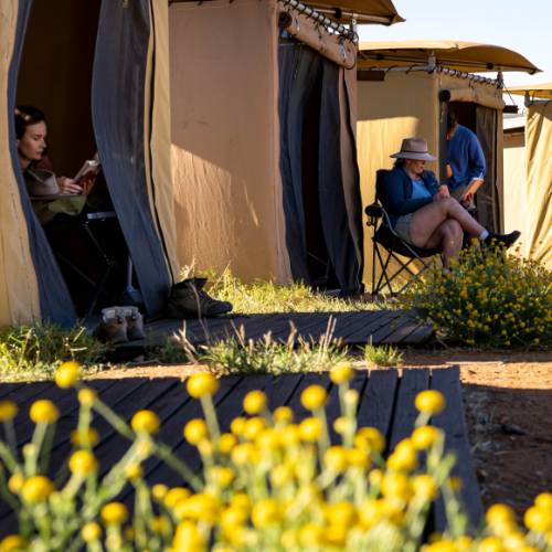 The tents at our eco-comfort camps are roomy, clean and comfortable